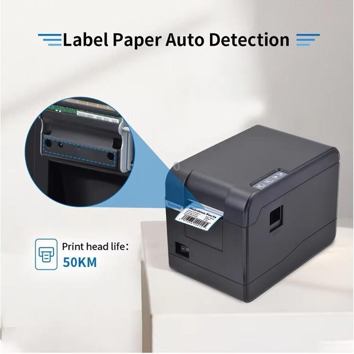Xprinter XP-233B USB Thermal Barcode Printer For Adhesive Labels, 20-58mm Width(US Plug)