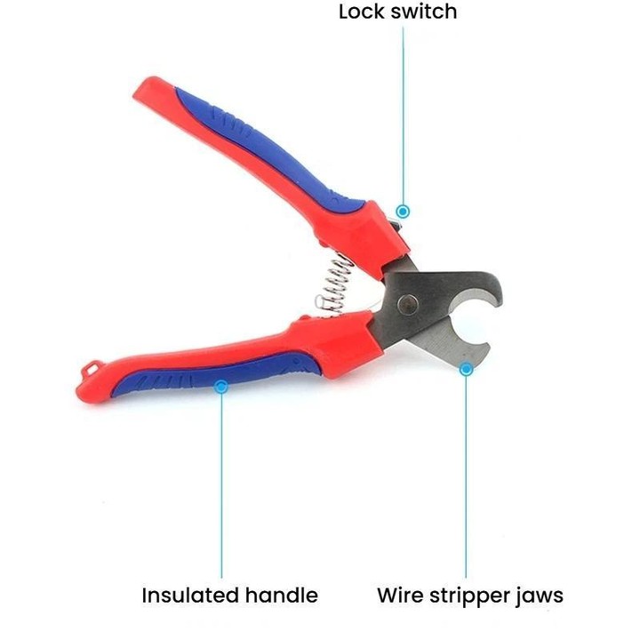 WX-206 PV Cable Cutter Solar Wire Cutting Pliers