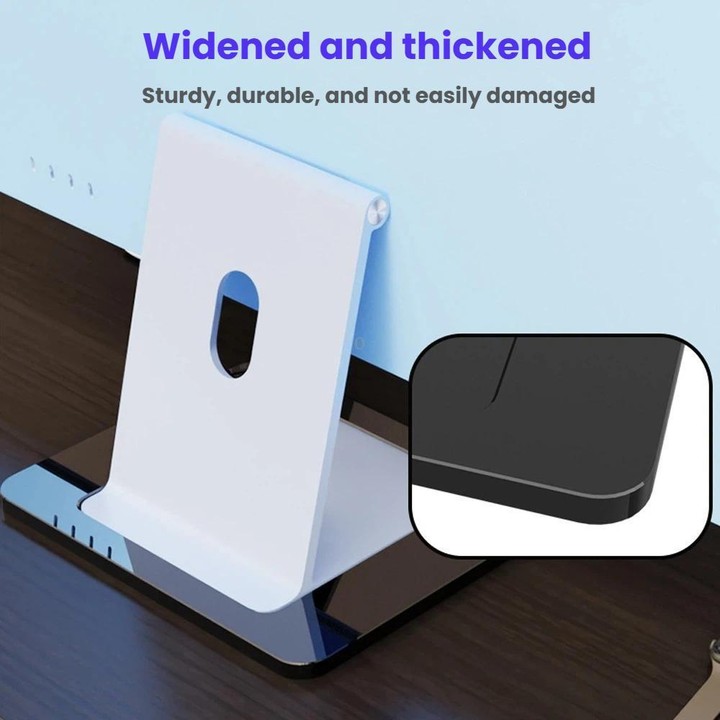 For 24-Inch IMac M1-M3 Acrylic Widened Base Desktop Stand Enhanced Stability Holder(Black)