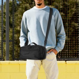 Carrying Case for Nintendo Switch 1 / 2 Protective Messenger Bag with Padded Compartment for Console, Controllers, and Accessori