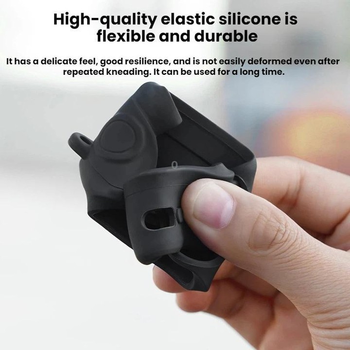 For Insta360 Go Ultra Flymile Action Camera Silicone Protective Case(Black)
