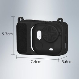 For Insta360 Go Ultra Flymile Action Camera Silicone Protective Case(Black)