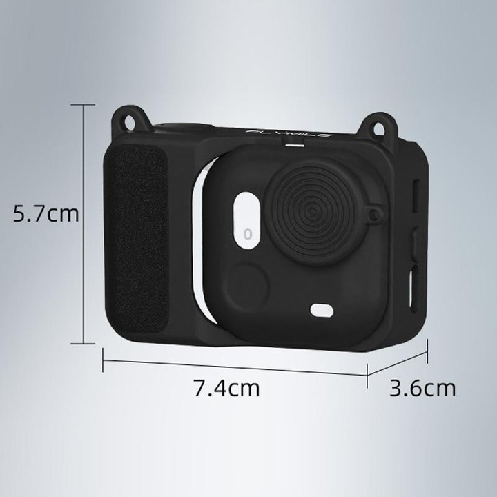 For Insta360 Go Ultra Flymile Action Camera Silicone Protective Case(Black)
