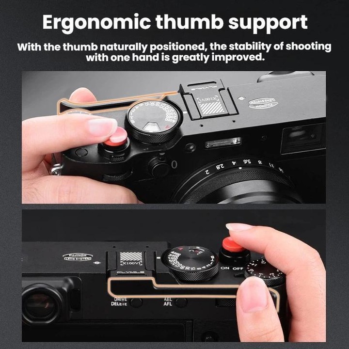 For Fujifilm X100VI Flymile Camera Shooting Single-Handed Grip Fixed Support Bracket(Silver)
