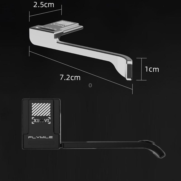 For Fujifilm X100VI Flymile Camera Shooting Single-Handed Grip Fixed Support Bracket(Black)