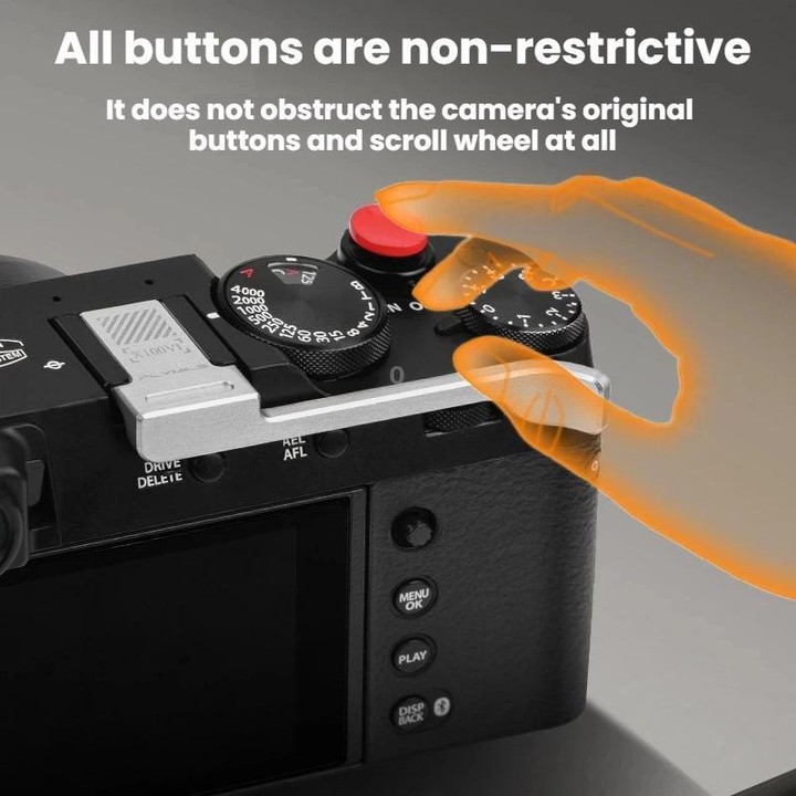 For Fujifilm X100VI Flymile Camera Shooting Single-Handed Grip Fixed Support Bracket(Black)