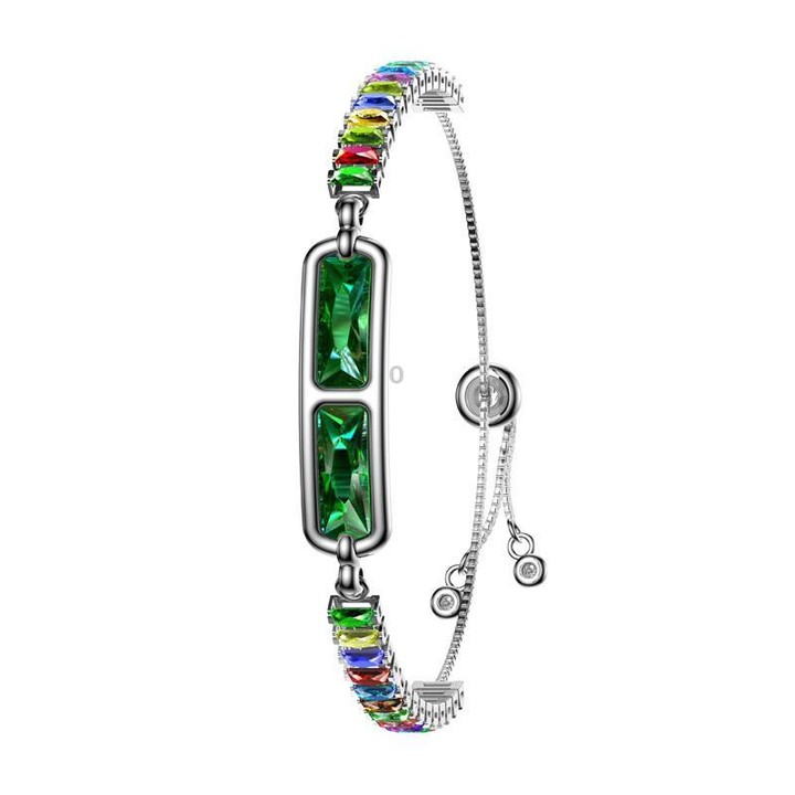 Smart Screenless Bracelet With Heart Rate Monitor Pedometer Sleep Tracker Wristband For Men & Women(Green)