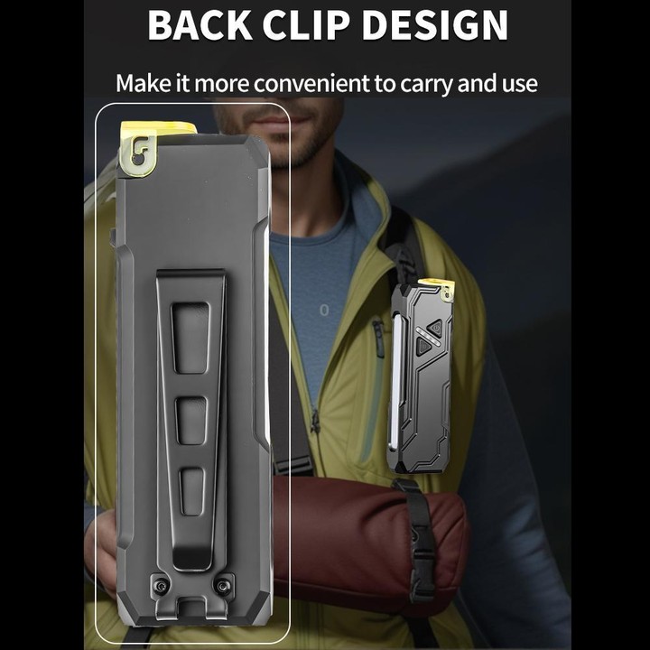 RGB Color-Changing Multi-Functional EDC Flashlight With Magnet(Black)