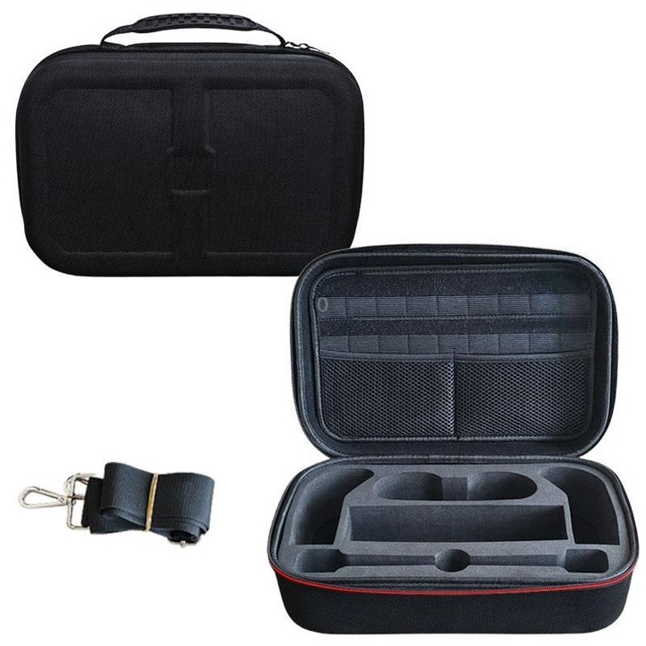 For Switch 2 Hard Shell Carrying Case With Removable Inner Compartment for Console and Full Accessories Set(Black)