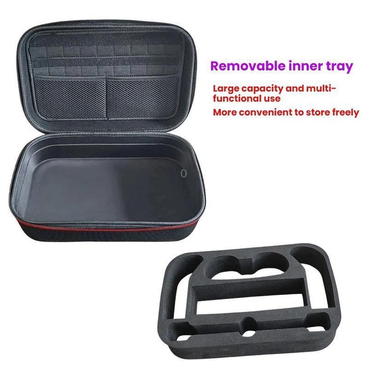 For Switch 2 Hard Shell Carrying Case With Removable Inner Compartment for Console and Full Accessories Set(Black)