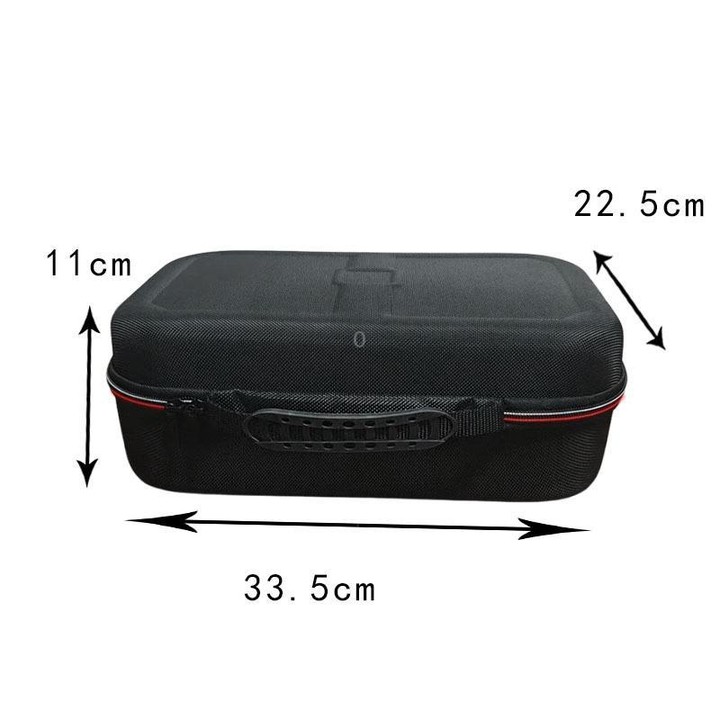 For Nintendo Switch OLED Carrying Case EVA Hard Shell Storage Bag for Full Set Accessories with Shoulder Strap(Black)