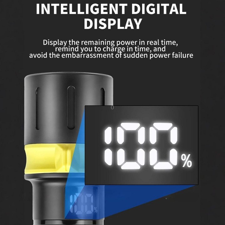XHP70 LED IPX8 Waterproof High-Power Diving Flashlight Magnetic Control Switch Rechargeable Dive Light Built In 21700 Battery