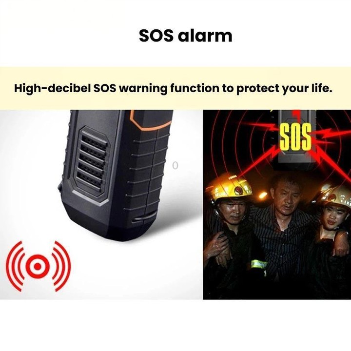 SB-5032E Outdoor Multi-Functional Flashlight Emergency Alarm Torch With Radio(Yellow)