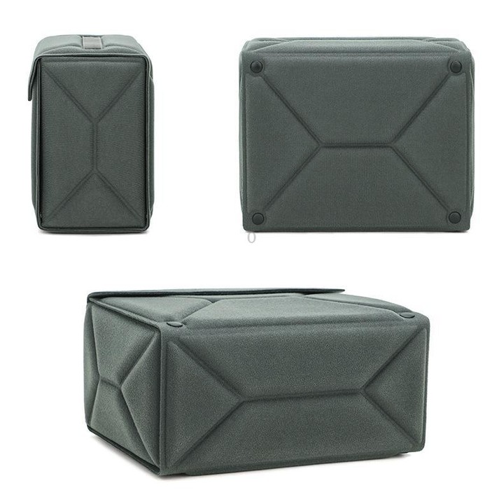 Modular Multi-Purpose Camera Insert Bag Eco-Friendly Protective Case for Mirrorless/DSLR Cameras and Lenses, Size: M Black
