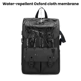 AK818 Waterproof Anti-Theft Dual-Shoulder Camera Bag Large-Capacity Photography Backpack(Grey)