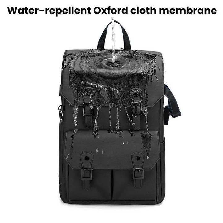 AK818 Waterproof Anti-Theft Dual-Shoulder Camera Bag Large-Capacity Photography Backpack(Green)