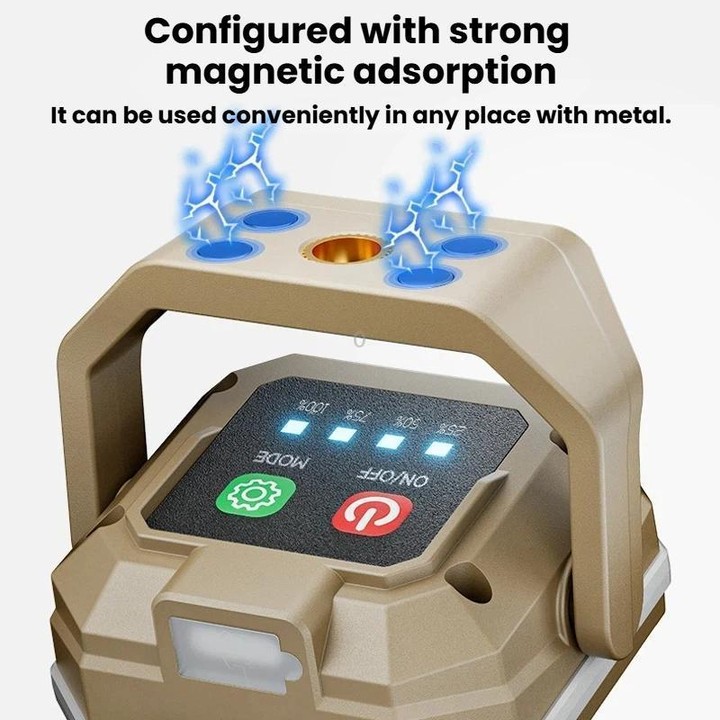 SMILING SHARK TIP-067 Multi-Functional Mini Work Light Magnetic Outdoor Repair Lamp(Khaki)
