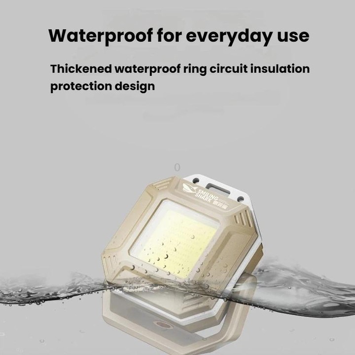 SMILING SHARK TIP-067 Multi-Functional Mini Work Light Magnetic Outdoor Repair Lamp(Khaki)