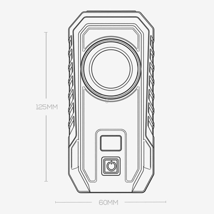 SMILING SHARK GZ-5126-S Digital Display Magnetic Flashlight With Hook Outdoor High-Brightness Work Light(Green)
