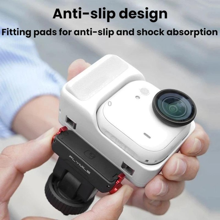For Insta360 Go Ultra Flymile Magnetic Gimbal Quick Release Extension Base(Black)