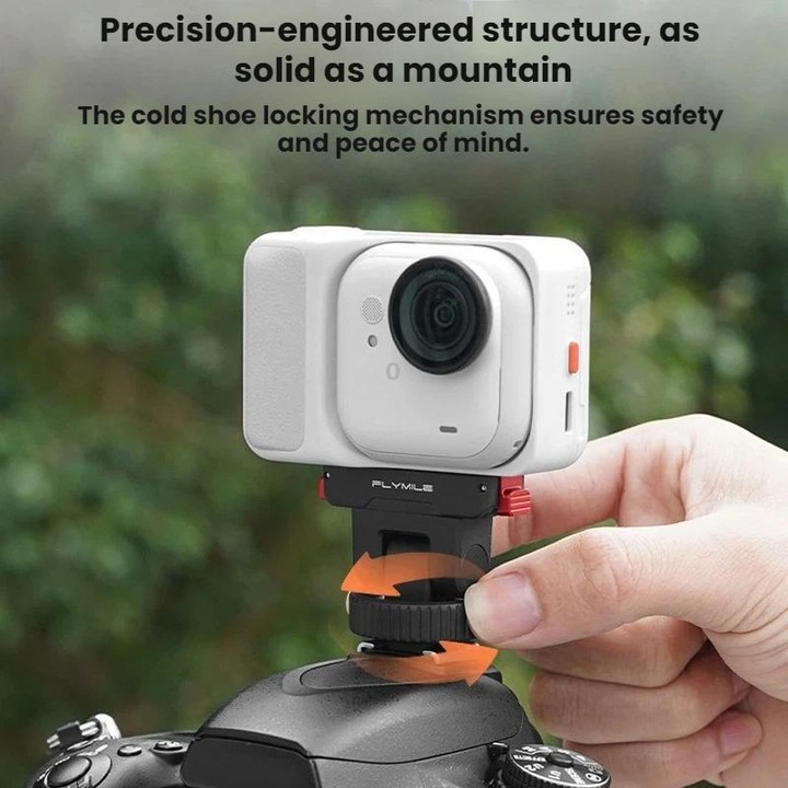 For Insta360 Go Ultra Flymile Magnetic Gimbal Quick Release Extension Base(Black)