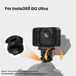 For Insta360 Go Ultra Flymile Magnetic Gimbal Quick Release Extension Base(Black)