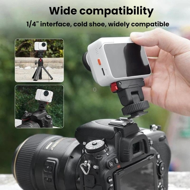 For Insta360 Go Ultra Flymile Magnetic Gimbal Quick Release Extension Base(Black)
