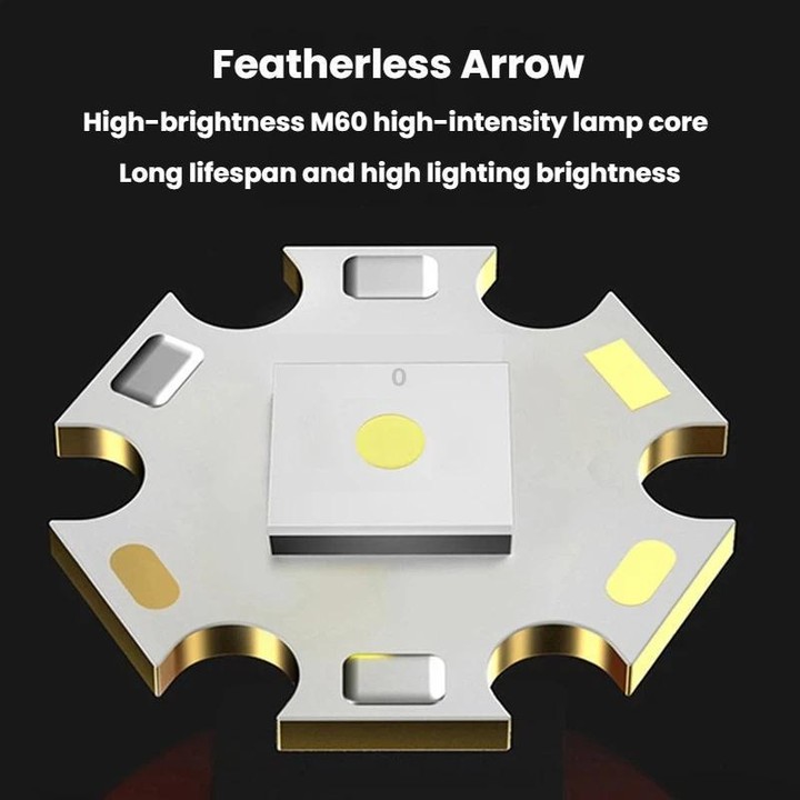 SMILING SHARK High-Brightness Flashlight With Power Display Outdoor Long-Range Spotlight, Spec: Rainbow Side Light