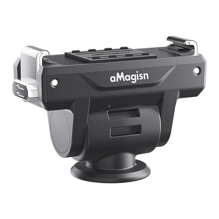 AMagisn Adjustable Quick Release Adapter For DJI Osmo 360/Action 5 Pro/4/3 - 4-Level Fast Perspective Switch(Black)
