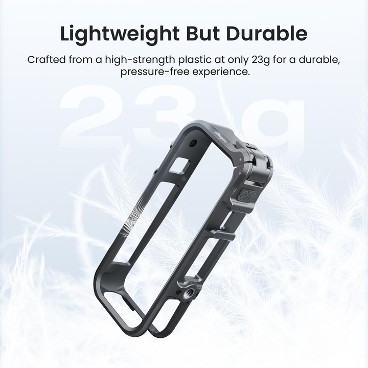 For Insta360 X4 Air AMagisn Camera Cage Plastic Expansion Frame With Windproof Foam(Gray White)