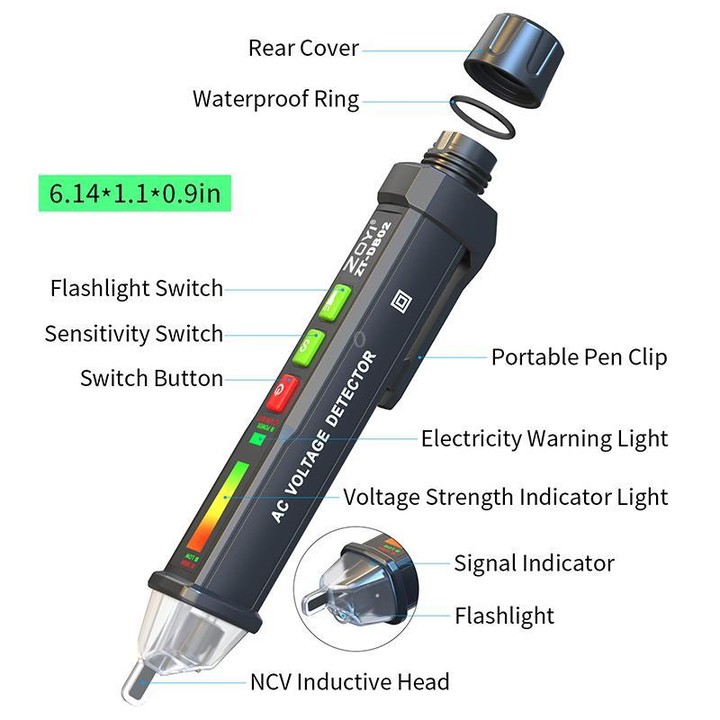 ZOYI Non-Contact Smart Induction Voltage Tester Pen, Model: DB02