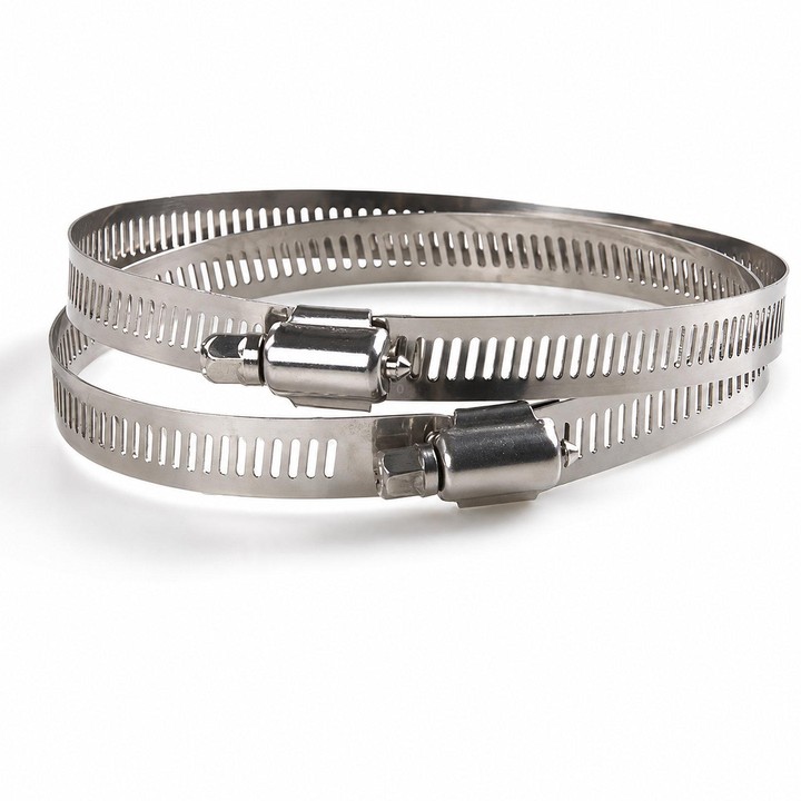 Stainless Steel Pole Mount Hose Clamps 12mm Width Heavy Duty Adjustable Strap for Junction Box Bracket Diameter 10cm