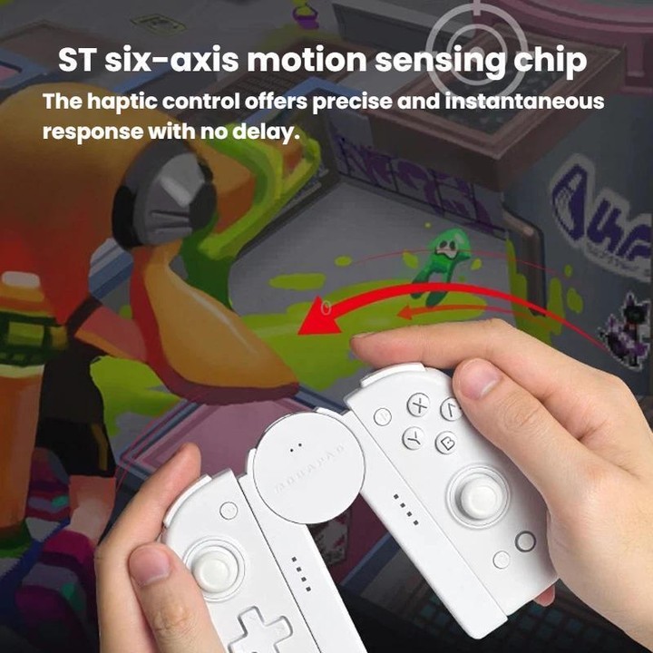 MOBAPAD For Nintendo Switch Split Left & Right Joypad Hall Effect Joystick Game Controller, Spec: S1-HD White