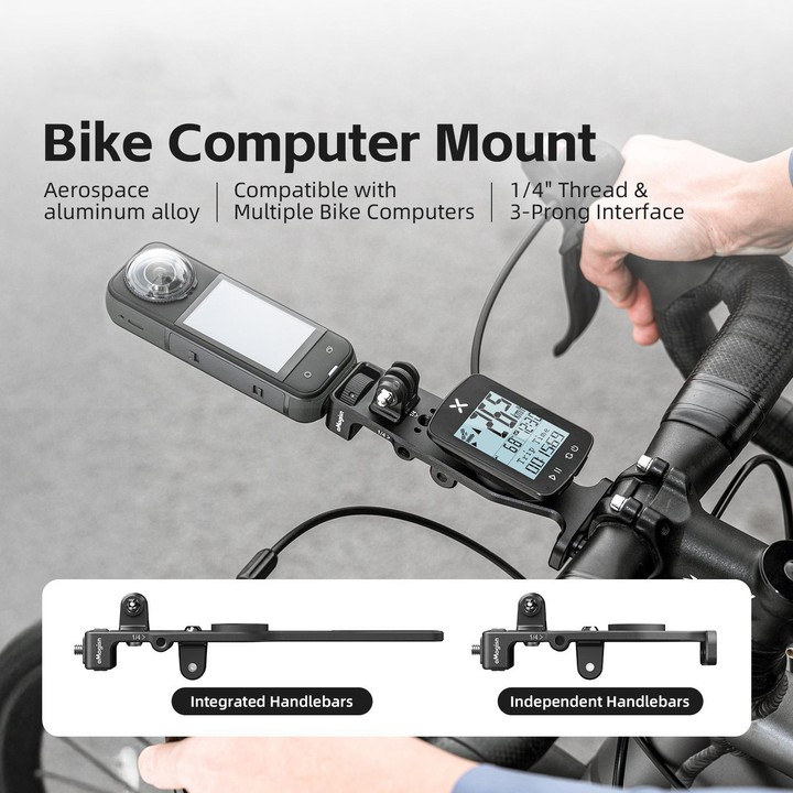 aMagisn BR01 Independent Handlebars Action Camera Speedometer Cycling Mount