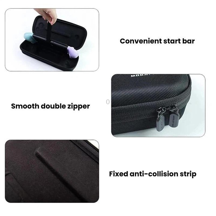 For Nintendo Switch / Switch Oled MOBAPAD M6-HD Portable Anti-Drop Handle Organizer Case(Black)