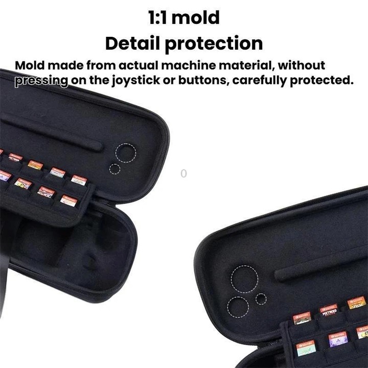 For Nintendo Switch / Switch Oled MOBAPAD M6-HD Portable Anti-Drop Handle Organizer Case(Black)