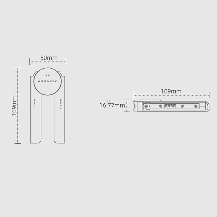For M6-HD / Switch MOBAPAD SA1 Left & Right Controller Charging Grip(White)