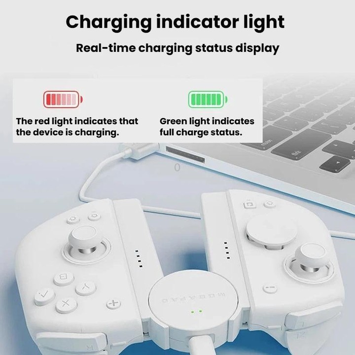 For M6-HD / Switch MOBAPAD SA1 Left & Right Controller Charging Grip(White)