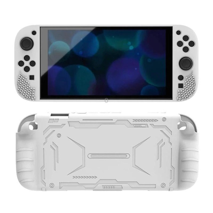For Nintendo Switch 2 Silicone Protective Case Shockproof & Dustproof Console Cover(White)