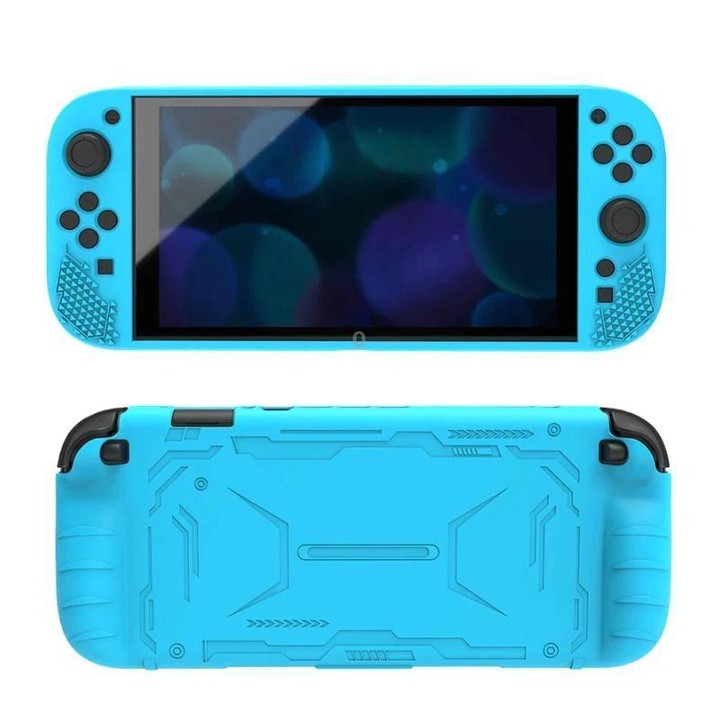 For Nintendo Switch 2 Silicone Protective Case Shockproof & Dustproof Console Cover(Blue)