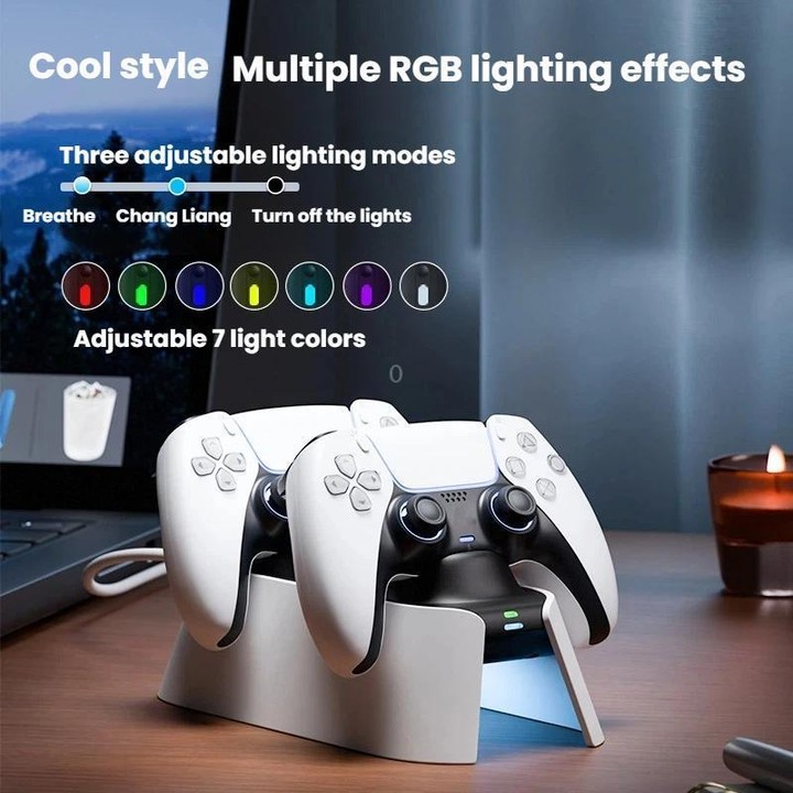 For PS5 ipega KD28 Handheld Fast Charging Dock Dual-Charging Game Controller Charger
