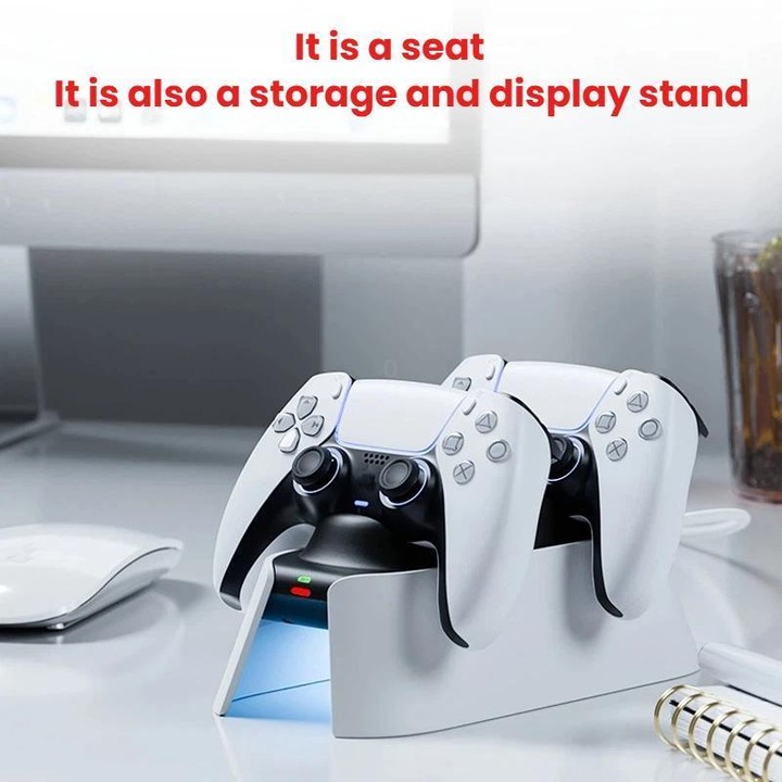 For PS5 ipega KD28 Handheld Fast Charging Dock Dual-Charging Game Controller Charger