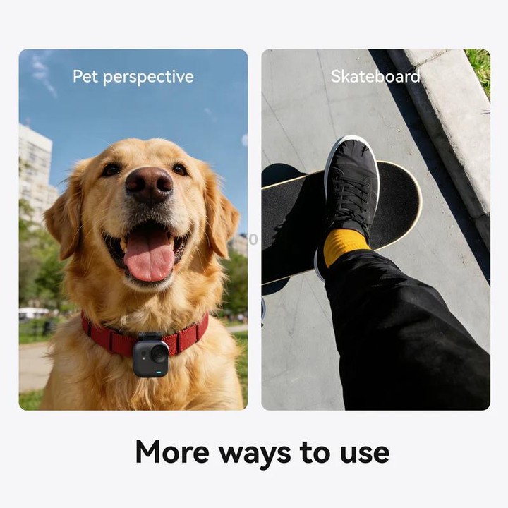 For Insta360 Go Ultra Camera TELESIN Magnetic Pivot Clip First-Person View Cap Mount Accessory(Black)