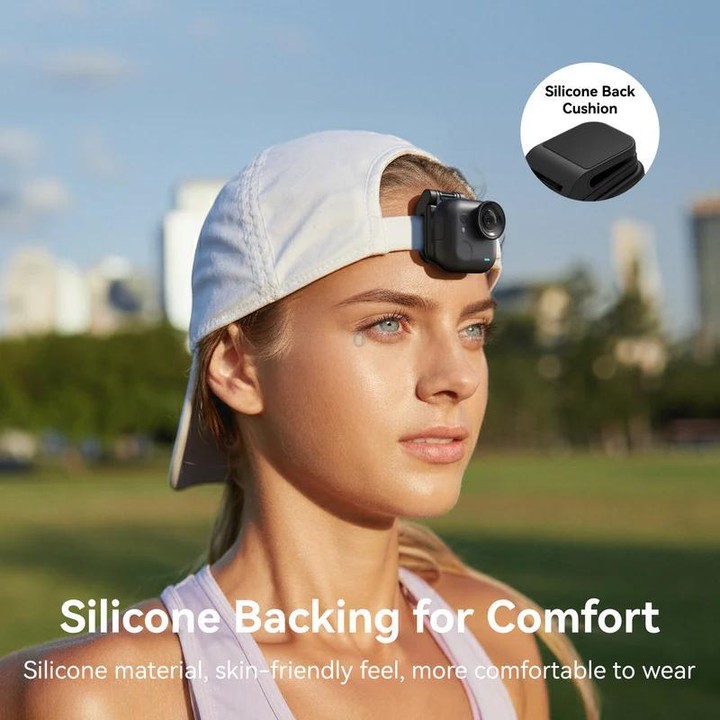 For Insta360 Go Ultra Camera TELESIN Magnetic Pivot Clip First-Person View Cap Mount Accessory(Black)