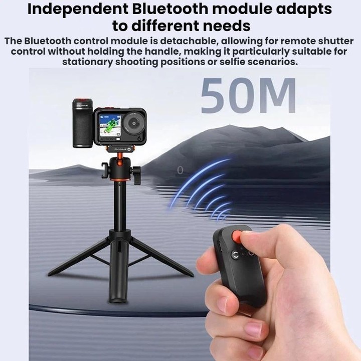 Flymile For DJI Magnetic Quick-Release Action Camera Street Shooting Handle(For Osmo Action 6)