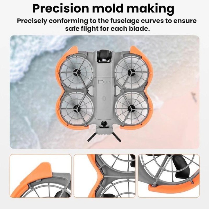 For DJI NEO 2 BRDRC Drone Propeller Guard Protective Bracket(Gray)