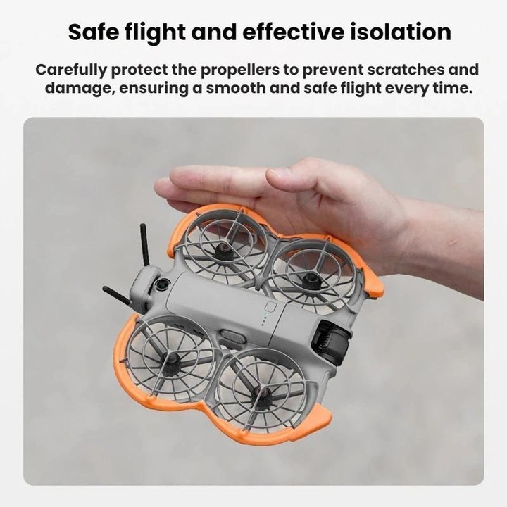 For DJI NEO 2 BRDRC Drone Propeller Guard Protective Bracket(Gray)