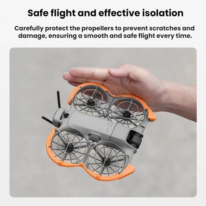 For DJI NEO 2 BRDRC Drone Propeller Guard Protective Bracket(Orange)