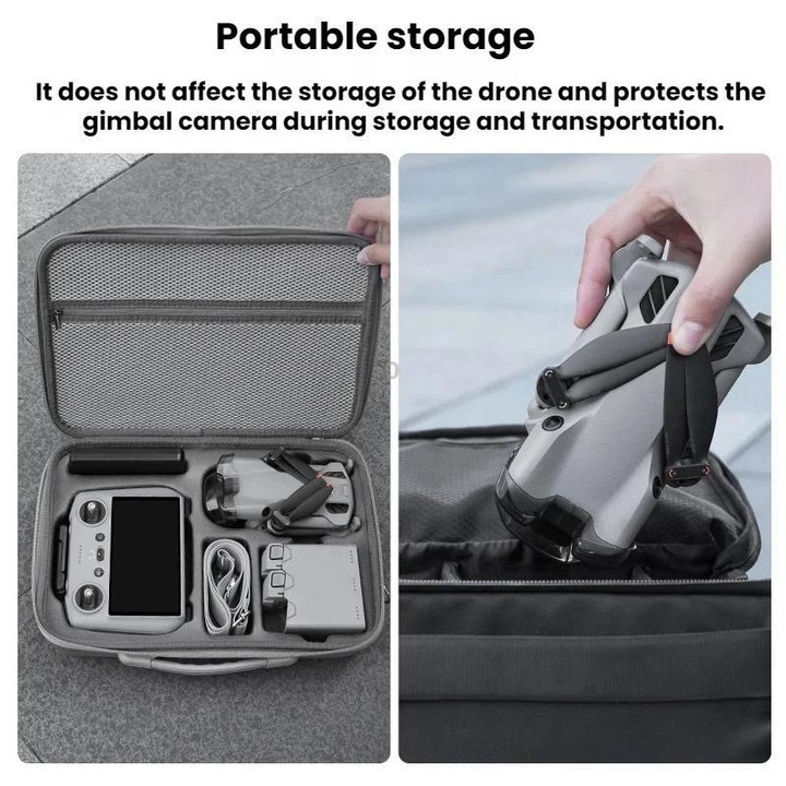 For DJI Mini 5 Pro BRDRC Lens Cover Fixing Clip Gimbal Protector(Translucent Black)