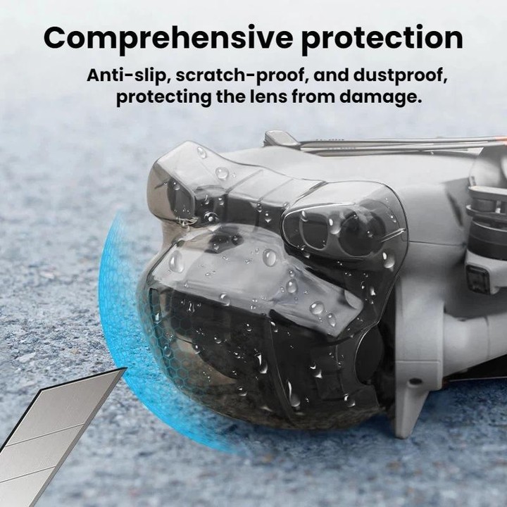 For DJI Mini 5 Pro BRDRC Lens Cover Fixing Clip Gimbal Protector(Translucent Black)